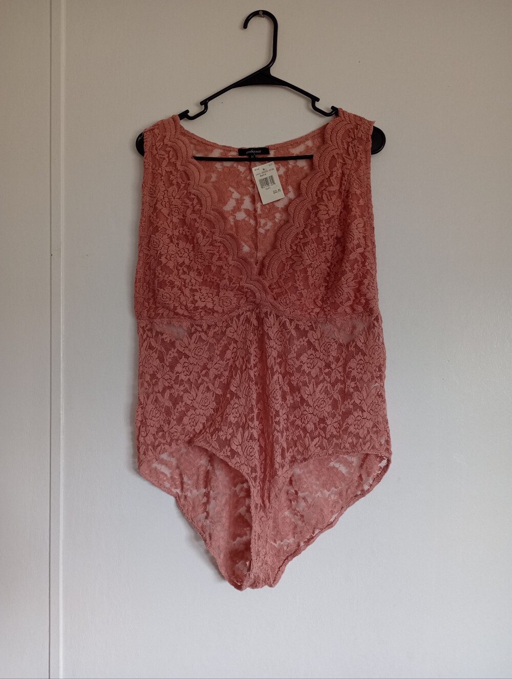 Ambiance Plus Size Bodysuit Sz. 2X Pink NWT